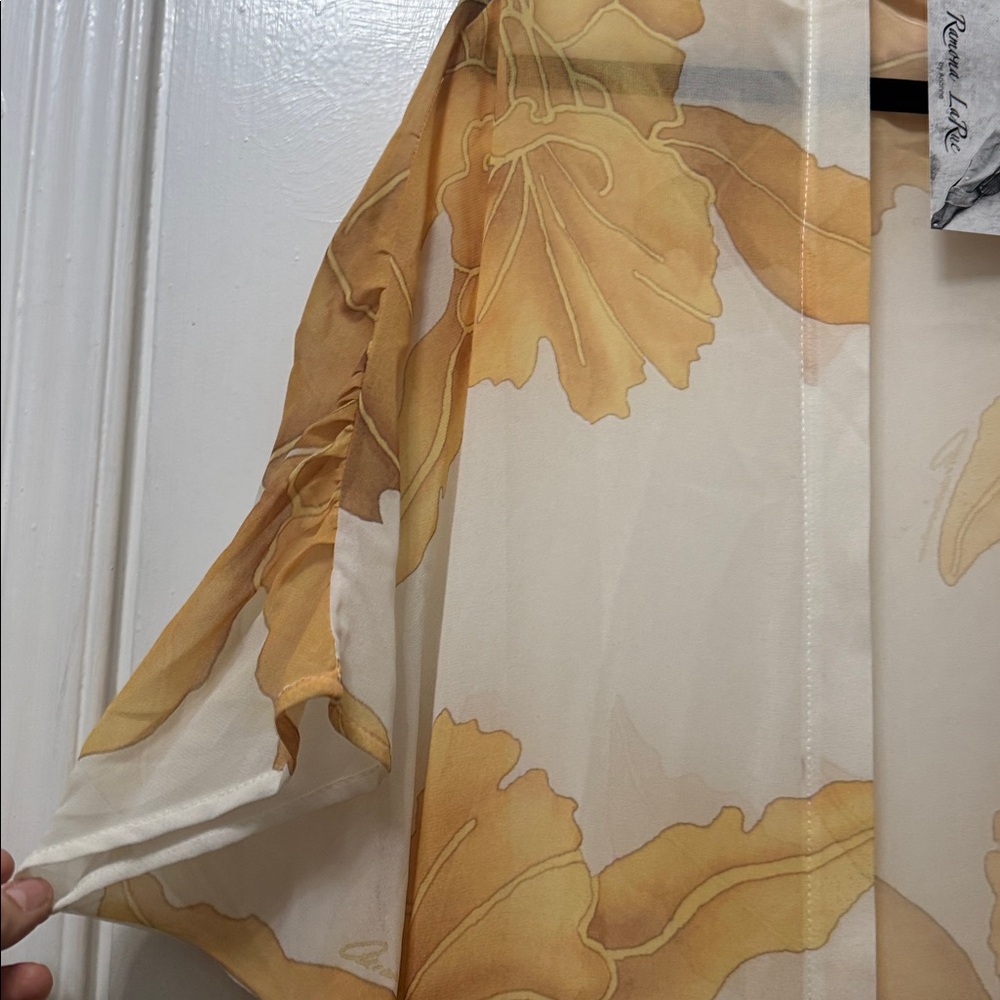 NWT - Ramona Larue Erte Kaftan - Gold Orchid - OS - New w/ Tags - Picture 4 of 5